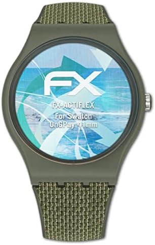 Protetor de tela AtFolix compatível com o filme protetor de 41 mm da Swatch OnGPay, filme de proteção de tela FX Ultra