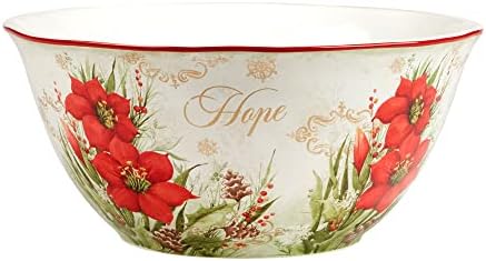 Certified International Winter's Medley Deep Serving Bowl, 136 oz, multicolor