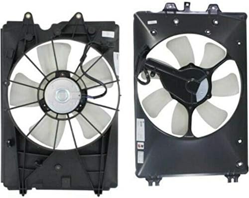 Ventilador de resfriamento do radiador oyymte w/a/c de condensador compatível com ex ex-l lx esquerda e direita 13451025