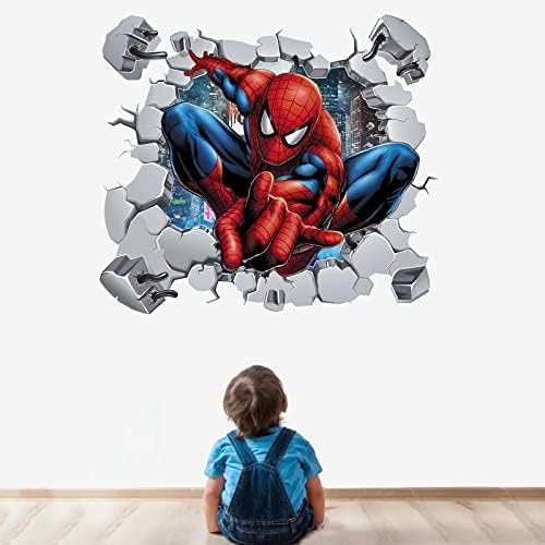 Homem-Aranha-Aranha do Homem-Aranha de Superhero Karomênico-23 polegadas x 21 polegadas Crianças temáticas de parede de parede