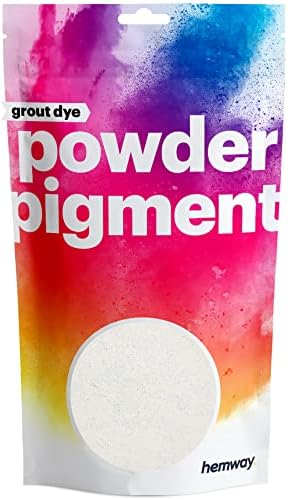 Hemway Grout Dye Pigmment Powder 1,75 onças de aditivo de cor para ladrilhos de rejunte da cozinha - impermeável e fácil de misturar