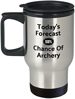 Caneca de Tiroteia de Arco - Caneca de Café de Previsão de hoje para Archers