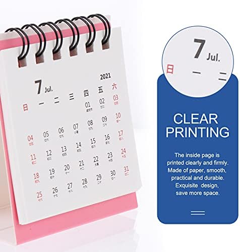 Desk de Doitool4pcs 2022 calendários em papel calendários anuais Agenda Planejador Ferramentas Práticas