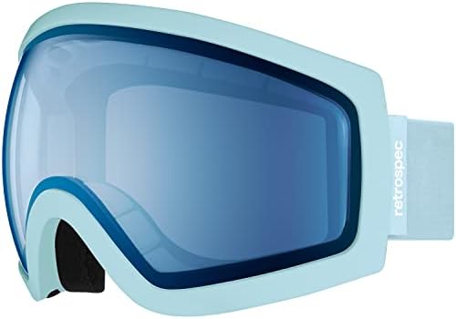 Óculos de neve de esqui e snowboard de travessia retrospec para homens e mulheres com lente esférica - design anti -capa e OTG