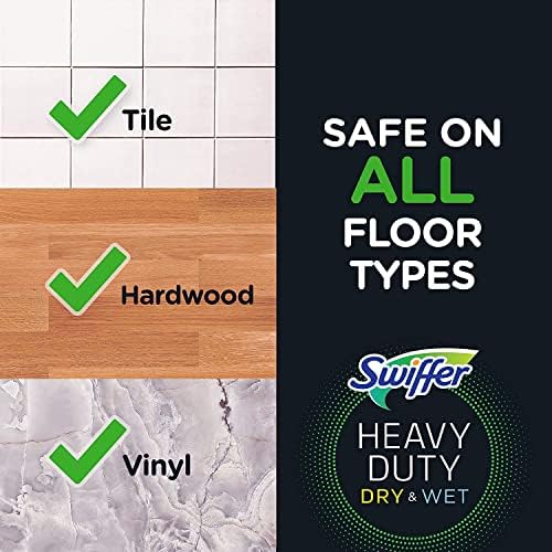 Swiffer Sweeper seco e piso molhado Mapping e limpeza kit de partida, todos os produtos de limpeza do piso para propósito, inclui:
