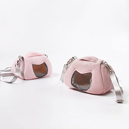 Homesogood Hamster Carrier Bag portátil, hamster de esquilo voador de animais de estimação, saco de transporte de pet -ombro