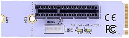 Vendor ALB NGFF M.2 para PCI-E 4x Riser Card M2 Tecla M para PCIE X4 Adaptador com Indicador de tensão LED para ETH GPU BTC Mining 2 Pack