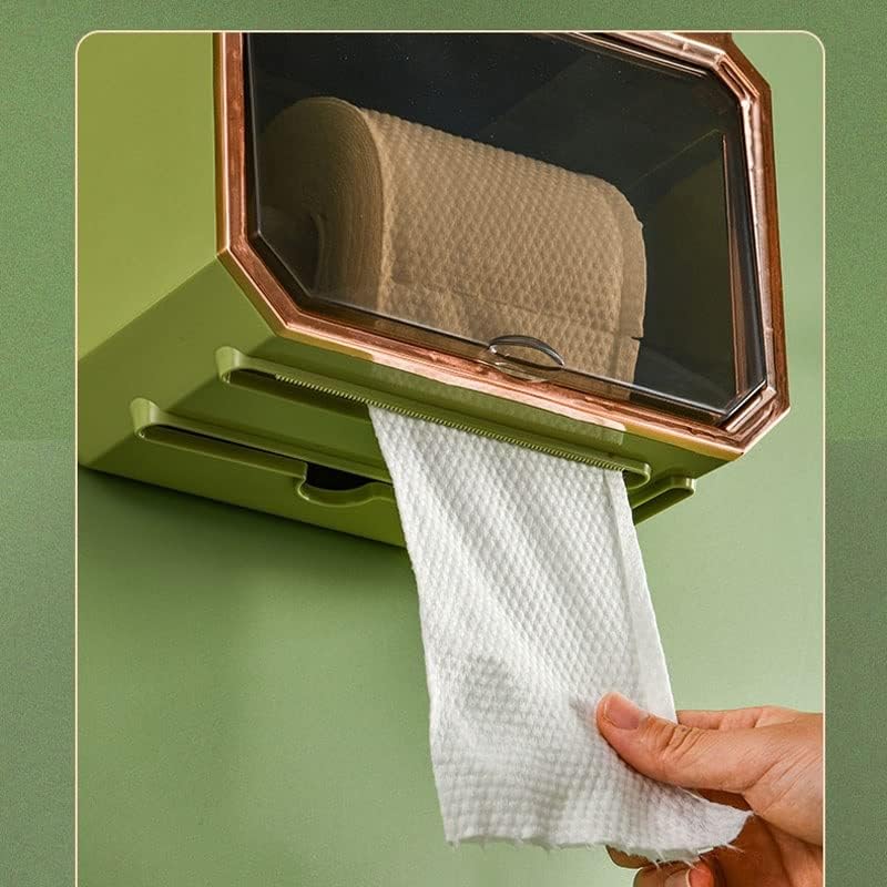 N/A Caixa de papel higiênico Luz de luxo da caixa de armazenamento de toalhas