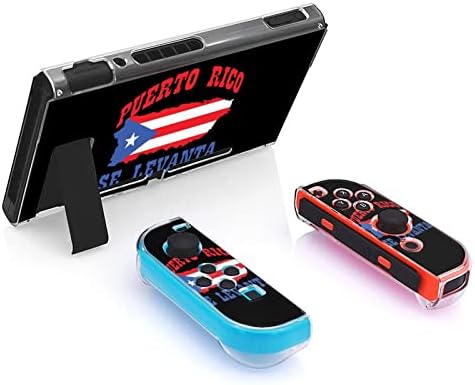 Puerto Rico Se Levanta5 Caso Protetor Slim Tampa para Switch Controller With Stand and Thumb Grips