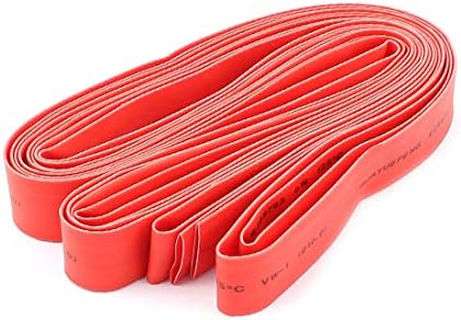 Novo fio elétrico LON0167 apresentava encolhimento de calor de cabo de eficácia de tubulação de tubo de eficácia confiável Sleeve de 3,5m de comprimento vermelho