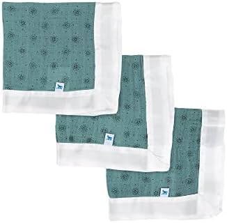 Cobertores de segurança de unicórnio 3 pacote | Musselina algodão com borda de cetim | Super macio e respirável | Bebê, bebê,