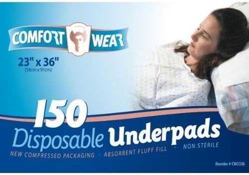 150 Count Premium Grade Disposable Underpads, tamanho 23x36, envio rápido