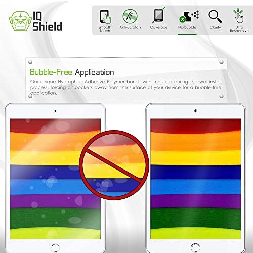 Protetor de tela do IQ Shield Compatível com Apple iPad Mini Liquidskin Anti-Bubble Film Clear