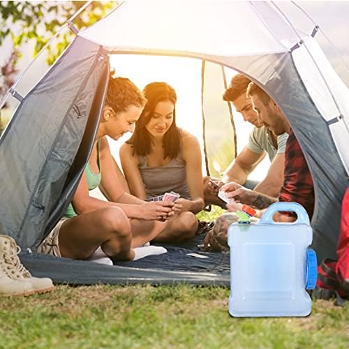 Hemotão 1 Defina o recipiente de armazenamento de água ao ar livre com Spigot 5L Camping Water Storage transportador de