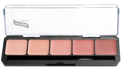 Paleta de fundação do Groftobian HD Glamour Crème - Paleta de maquiagem de cor de alta definição 5, base baseada em