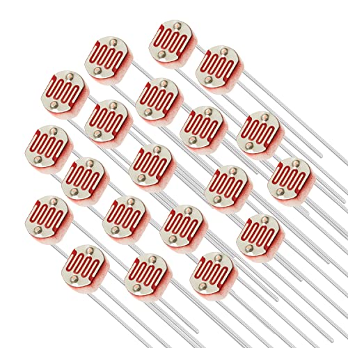 Chanzon 5mm 5 Ω ohm Fotoresistor LDR Resistor 5539 GL5539 Fotocondutor dependente da luz 20pcs Photo Light Sensitive