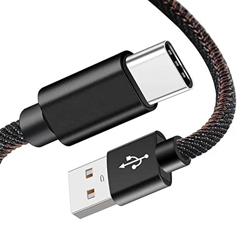 Cabo USB tipo C, cordão reversível de nylon reversível de lado duplo