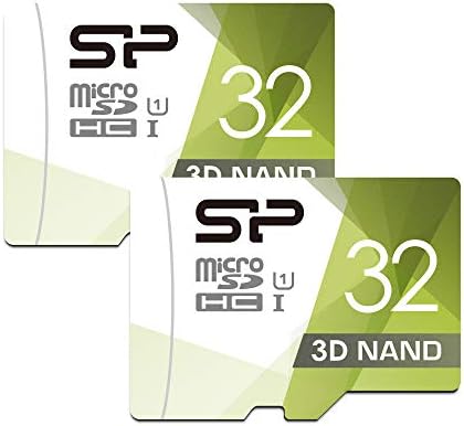 Silicon Power 3D NAND 32GB 2-PACK MICROSD com adaptador