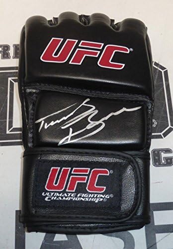 Travis Browne assinou a luva ufc PSA/DNA CoA Autograph Fox 11 168 145 135 130 FX 5 - Luvas UFC autografadas