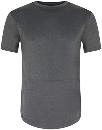 Treino masculino camisetas de manga curta de ginástica muscular tshirts de camada de base camisetas camisetas de fitness tees de cor sólida