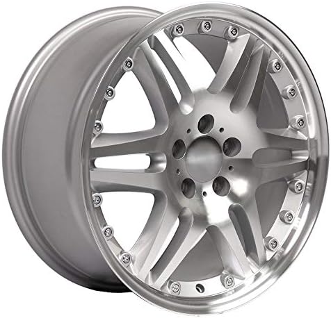 OE Wheels LLC RIM de 18 polegadas se encaixa Mercedes Benz Wheel MB09 18x8.5 Roda de prata