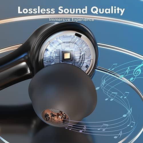 Fones de ouvido sem fio, fones de ouvido Bluetooth, 50 horas de reprodução, fones de ouvido estéreo hiFi com controle