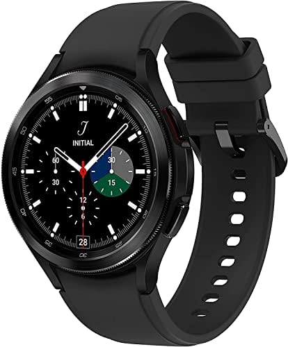 Samsung Electronics Galaxy Watch 4 Classic 46mm SmartWatch com ECG Monitor Tracker para Health Fitness Running Sleep Cycles GPS Detecção de queda LTE LTE US Versão, Black