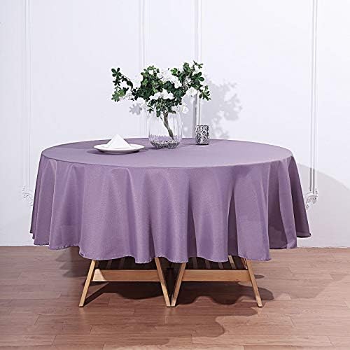 Balsacircle 6 PCs 90 polegadas de ametista Round Polyester Toeloths Tabelas Tabela Tabela Linens para Festas de Casamento