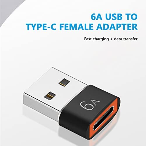 Adaptador USB para USB C - Tipo C Feminino para USB Conversor masculino - Conversor de energia do carregador Tipo C para carregamento rápido e transmissão de dados, laptop, PC, carregador, banco de energia