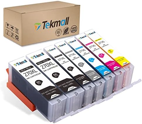 Cartuchos de tinta compatível com tekmall pgi-270xl cli-271xl tinta 271 tinta 270 271xl 270xl usado para pixma mg7720 ts9020 ts8020 mg6821 ts9000 mg7700 mg6820 7.