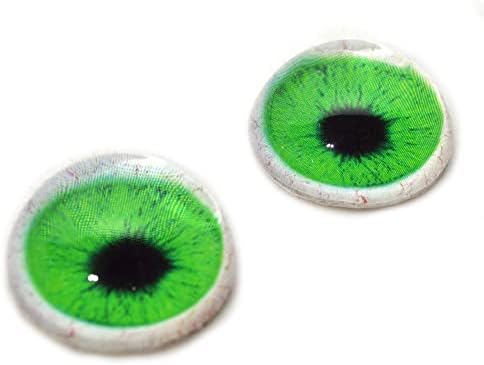 Cabochons de olho de vidro de Íris de Iris Human Green Human Human para pendentes que fazem arames jóias embrulhadas Taxidermia artesanal ou esculturas