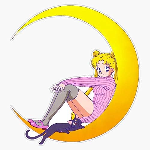 Leyland Designs Sailor Moon Sticker Overdoor Classificação de vinil Decalque para janelas, pára -choques, laptops ou artesanato 5
