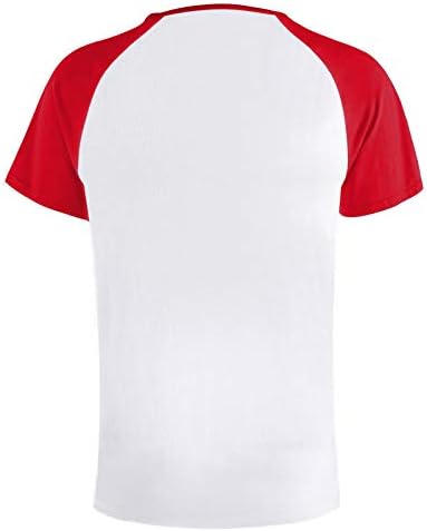 Novo México Sun Symbol Men de manga curta camisetas colorido raglan t camisetas de algodão tops de beisebol