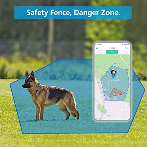Petfon PET GPS Tracker, sem taxa mensal, dispositivo de colar de rastreamento em tempo real, controle de aplicativos para cães e animais de estimação Monitor