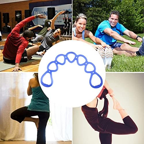 Banda de exercícios de resistência ao alongamento de 7 anel, Betterjonny Workout Bands Yoga Stretching ， Pé, perna e braço exercitador para casa ou fitness Center Exercício de caminhada