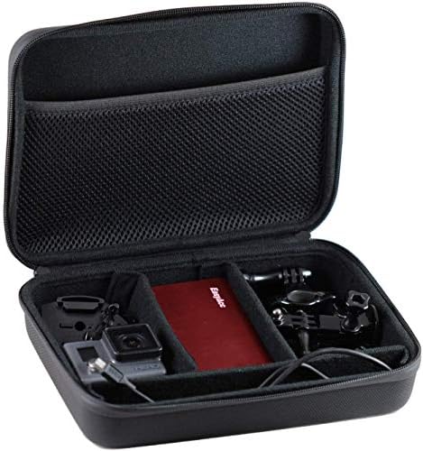 Navitech 8 em 1 Ação Câmera de câmera Kit Combo com estojo cinza - compatível com a câmera Sports XPRO2+ 4K Câmera