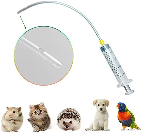 DNOIFNE 2 PACK Puppy Kitten Feeding Tube Kit Inclui tubo de alimentação e seringa de 20 ml, suprimentos de ferramentas de alimentação