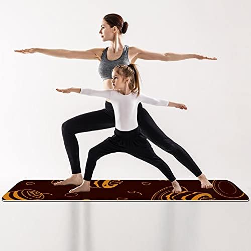 Yoga Mat Tiramisu Cake Chocolate Pattern Eco Friendly Non Slip Fitness Exercition tapete para pilates e exercícios de piso