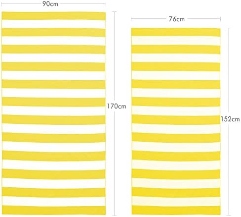 Sua escolha de toalhas de praia de microfibra - toalha de praia para adultos, toalhas de praia rápida, toalha de praia grátis conjunto de 4 - - 67 x 35 polegadas