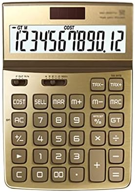 MJWDP calculadora de 12 dígitos PIENO PAINEL Painel Office Office Computador solar Computador moda Adorável estacionário de escritório Supplies (cor: cinza, tamanho