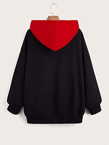 Tayash Sweatshirt for Women - Plus Letter & Skeleton Print Drop ombro