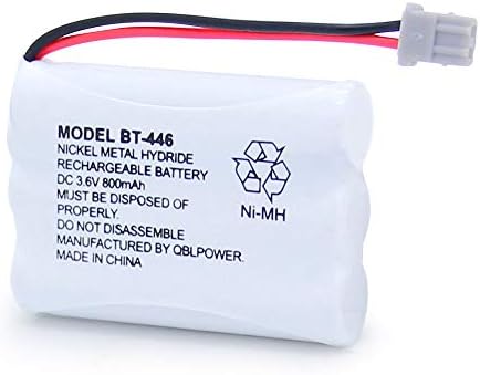 Xuntu BT446 BT-446 Bateria de telefone sem fio compatível com o UNIDEN BBTY0503001 BT-1004 BT-1005 GE-TL26402 BT-504 CPH-488B 3.6V 800mAh