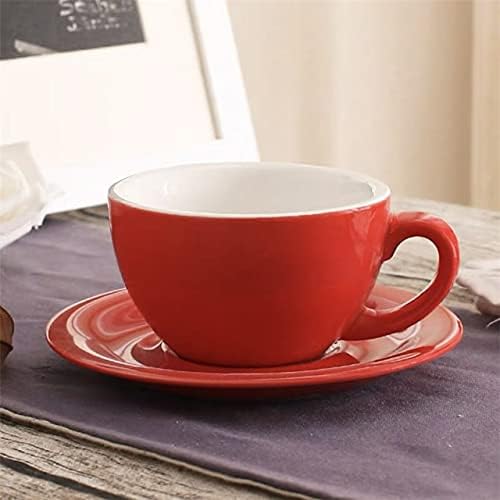 Dodouna European Wide Mouth Coffee Cup com pires Conjunto criativo Minimalista Creative Milk Caneca 200ml