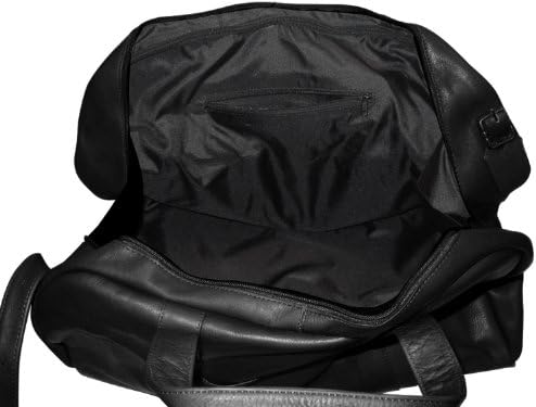 NCAA Colorado Buffaloes Black Leather Corey Duffel Bag