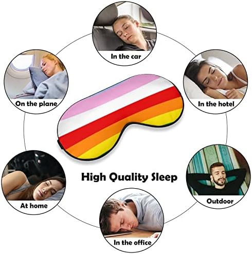 LGBT Rainbow Transgender Pride Sleep Sleep Máscara de olho de olhos fofos para cegas oculares olhos para mulheres presentes de homens presentes