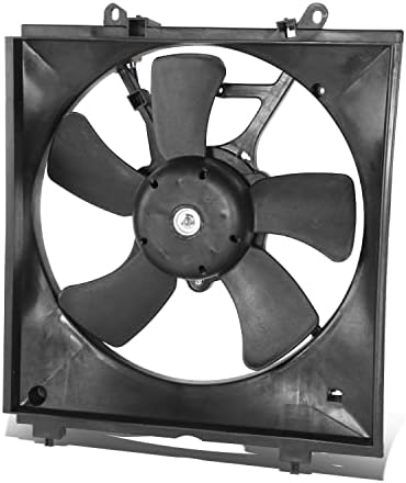 MI3115109 Estilo de fábrica Montagem do ventilador de resfriamento do radiador compatível com Mitsubishi Lancer 2002, 12V, Black