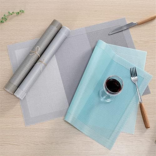 N/A 4pcs Gradiente de estilo europeu Três cores Placemat Anti-Scalding Plate Bow