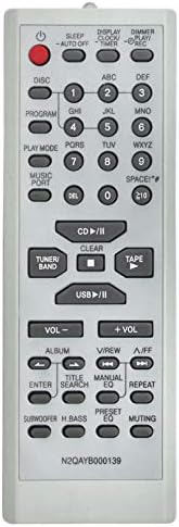 N2QAYB000139 Substituído o ajuste remoto para Panasonic CD Sistema estéreo SC-AK750 SA-AK750 SB-AK750 SB-WAK750