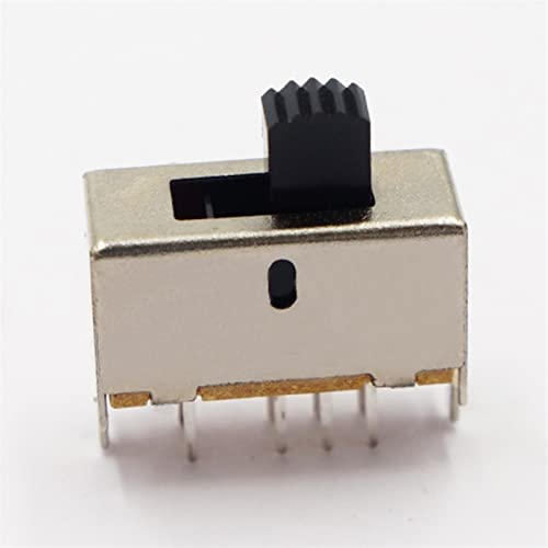 Interruptor deslizante 100pcs micro mini alternância botão 8 pinos 3 posição 2p3t interruptores de alternância interruptor deslizante