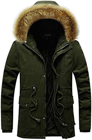 iyyvv masculino inverno quente mole de capuz comprido espessado de tamanho grande algodão casaco acolchoado